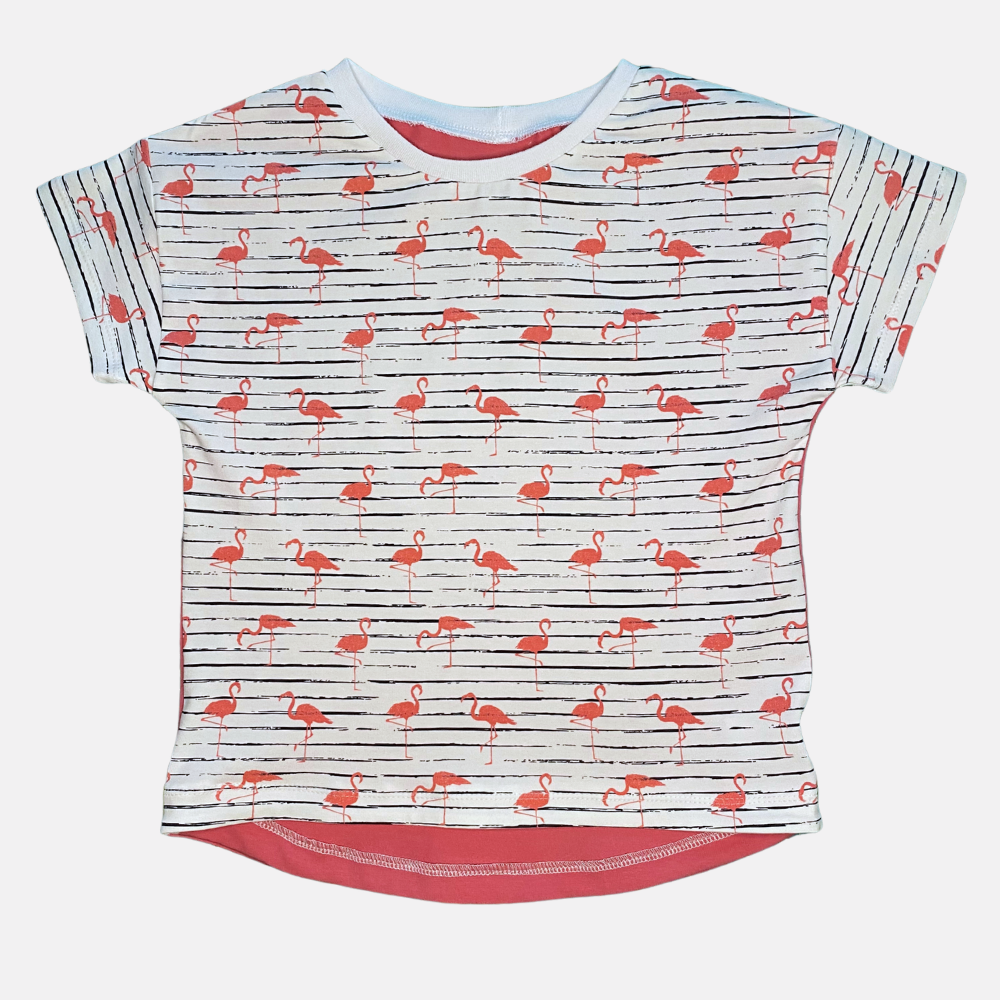 TOUSKI - T-shirt « oversized » - Flamants