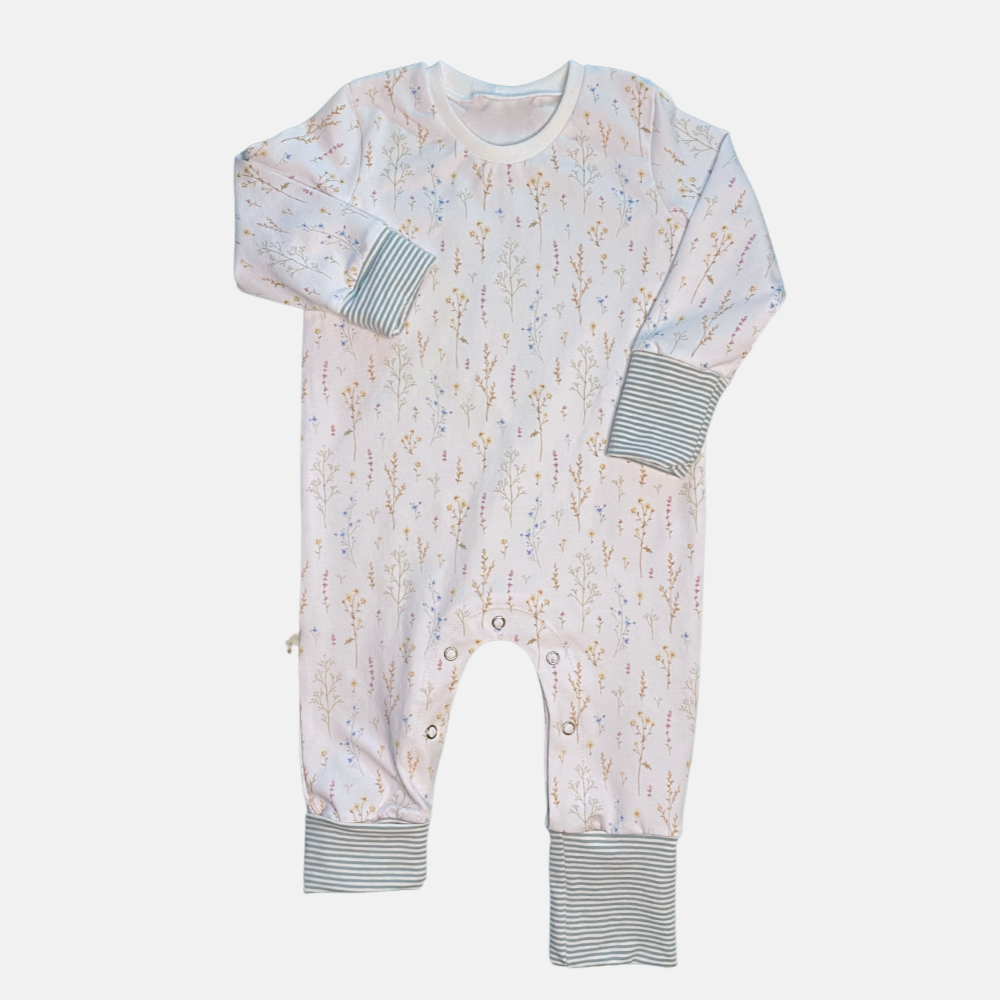 Romper long - fleurs minimalistes