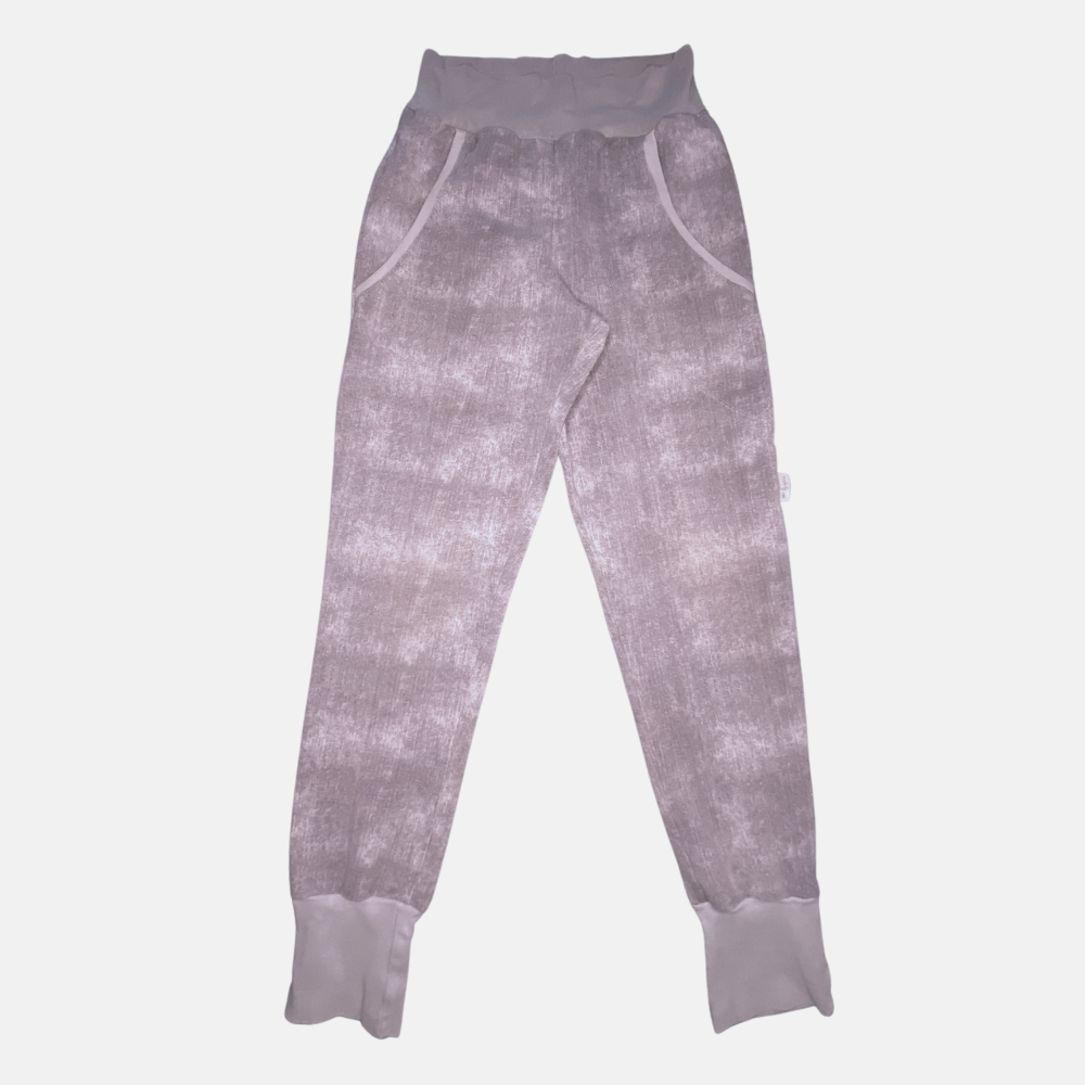 Jogger usagé effet faux jeans gris - 8 ans